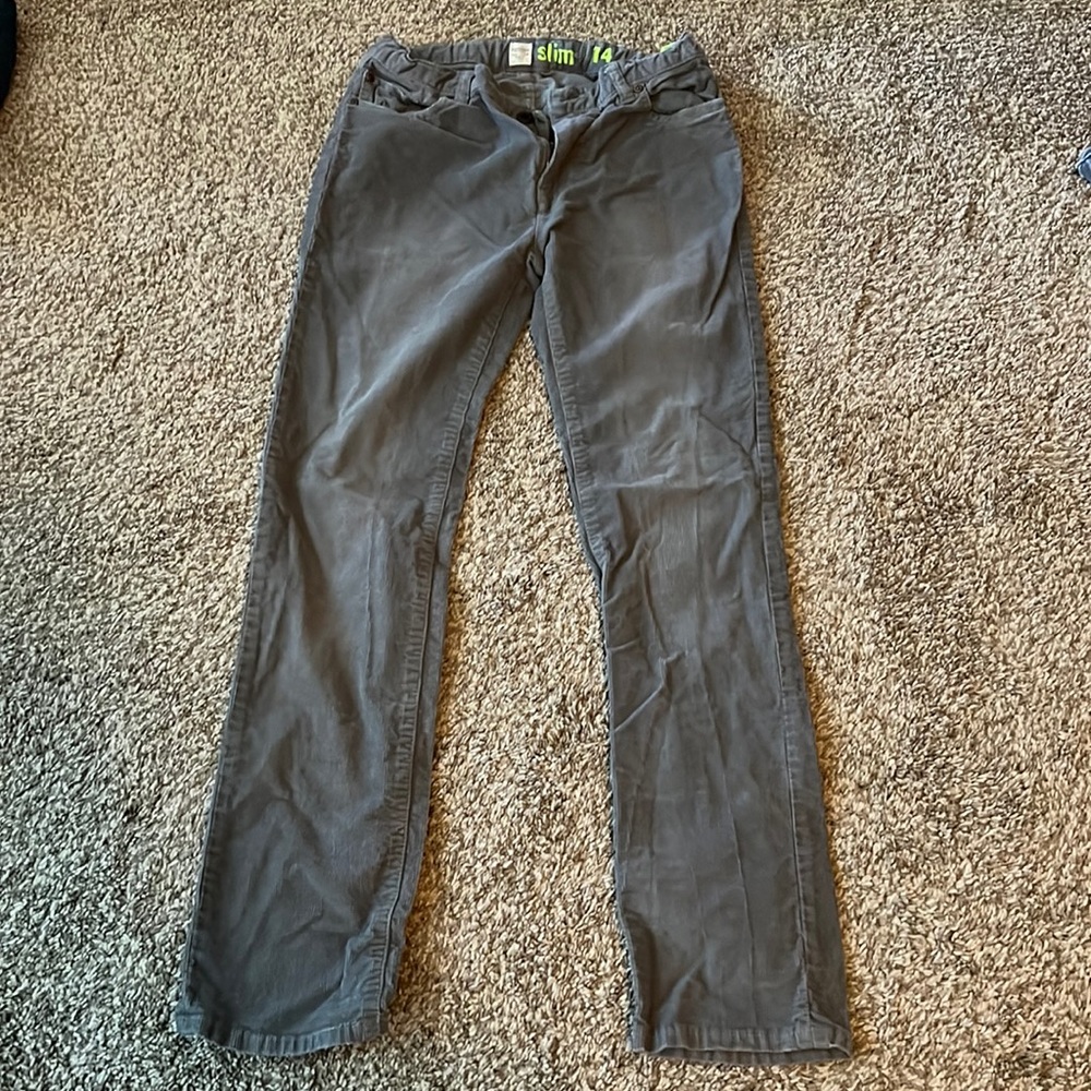 J.Crew Boys Gray Corduroy pants